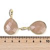 Natural Sunstone Faceted Teardrop Pendants G-B126-04G-08-3