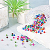 360Pcs 12 Colors Spray Painted Acrylic Beads MACR-TA0002-25-5