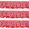 10 Yards Polyester Lace Ribbon OCOR-GF0006-25A-7