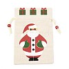 Christmas Theme Cotton Fabric Cloth Bag LS-ABAG-H104-A04-2