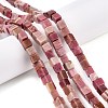 Natural Rhodonite Beads Strands G-T139-6x6-03-1