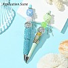 Handmade Polymer Clay Rhinestone Tassel Dangle Beads CLAY-H003-01G-01-2
