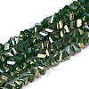 Electroplate Opaque Glass Beads Strands GLAA-N022-4mm-17-1