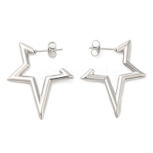 304 Stainless Steel Stud Earrings for Women STAS-D084-25P