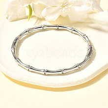 304 Stainless Steel Bamboo Joint Hinged Bangle JB757A