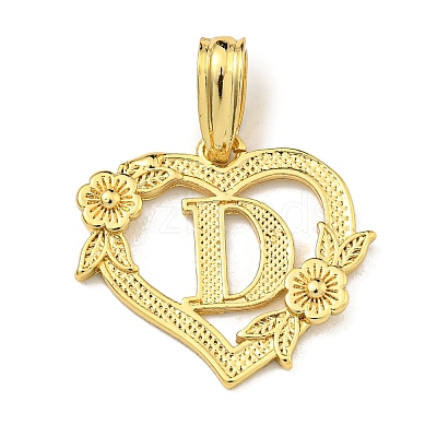 Heart Brass Pendants KK-I714-04G-D-1