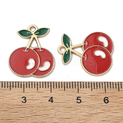 Alloy Enamel Pendants FIND-C087-02G-1