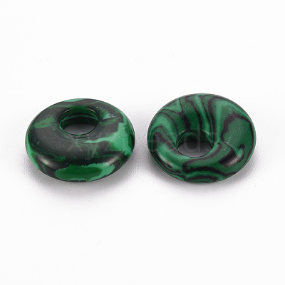 Synthetic Malachite Pendants G-T122-67H-1