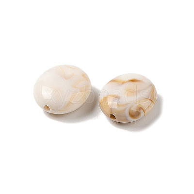 Two Tone Opaque Acrylic Beads MACR-M044-01B-1