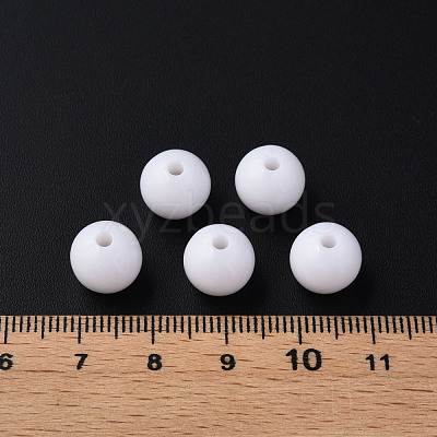 Opaque Acrylic Beads MACR-S370-C10mm-01-1