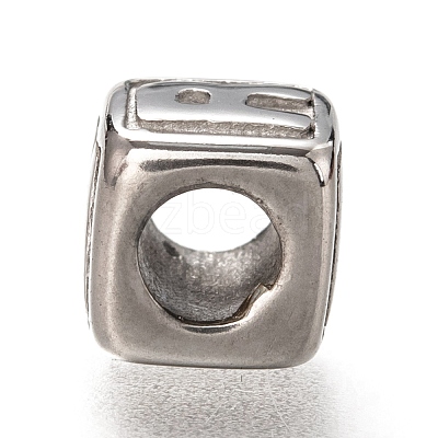 Tarnish Resistant 304 Stainless Steel European Beads OPDL-L020-001R-1