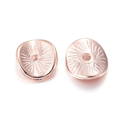 Tibetan Style Alloy Wavy Spacer Beads TIBEP-A11067-RG-FF-1