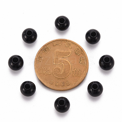 Opaque Acrylic Beads X-MACR-S370-C6mm-S002-1