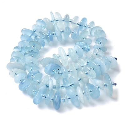 Natural Aquamarine Beads Strands G-E569-J13-01-1