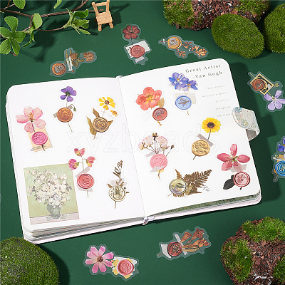 180Pcs 6 Styles Waterproof Self Adhesive PET Stickers DIY-CP0007-02-1