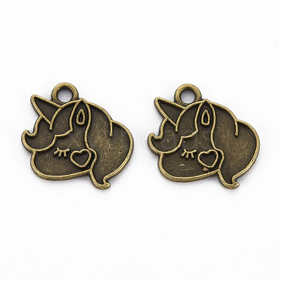Tibetan Style Alloy Pendant Enamel Settings TIBEP-N010-010AB-RS-1