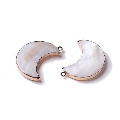 Natural Fresh Shell Pendants SHEL-P015-08KCG-1