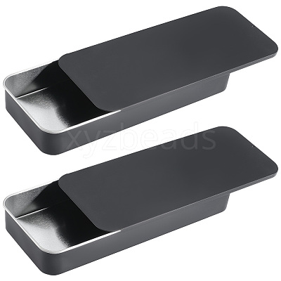 2Pcs Slide Top Tinplate Trinket Storage Boxes CON-SP0001-22A-02-1
