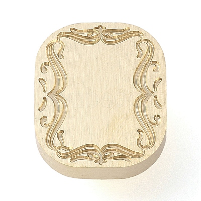 Flower Frame Brass Stamp Heads AJEW-M037-05G-02-1