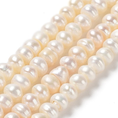 Natural Cultured Freshwater Pearl Beads Strands PEAR-J007-61-1