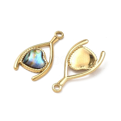 Natural Paua Shell Pendants STAS-G397-13G-02-1
