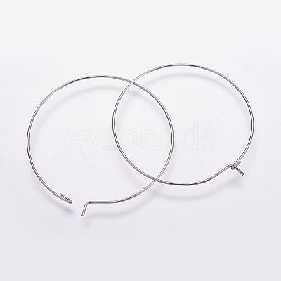 316 Surgical Stainless Steel Hoop Earrings Findings STAS-K146-039-30mm-0.8-1