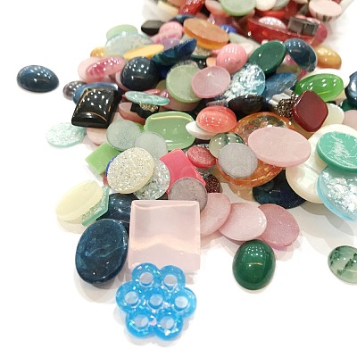 Acrylic & Glass Cabochons MACR-P038-01-1
