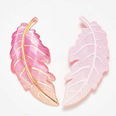 Transparent Acrylic Big Pendants X-TACR-R140-03D-1