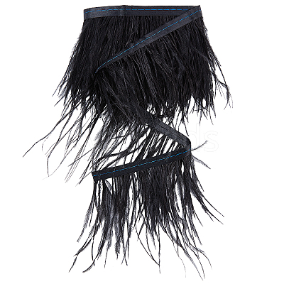 2 Yards Fashion Ostrich Feather Cloth Strand Costume Accessories FIND-GF0003-42A-1