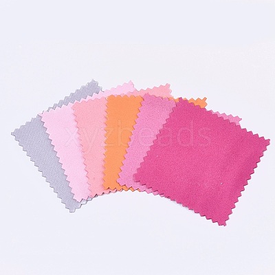 Random Single Color or Random Mixed Color Silver Polishing Cloth X-AJEW-Q138-02-1