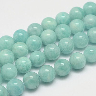 Natural Amazonite Bead Strands G-P204-02-10mm-1