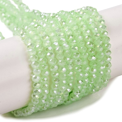 Baking Electroplate Glass Beads Strands X-DGLA-A039-J4mm-B10-1