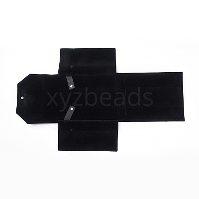 Foldable Velvet Jewelry Travel Roll Bag TP-L005-04-1