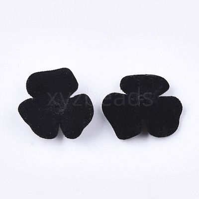 Flocky Acrylic Bead Caps X-OACR-T005-01-01-1