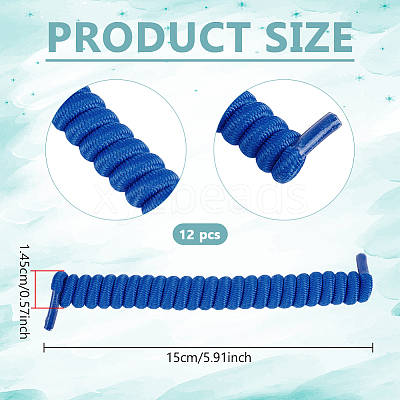 Polyester with Latex Silk Replacement Visor Curl  Cord DIY-WH0888-579I-1