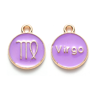 Alloy Enamel Pendants X-ENAM-S124-01B-01B-1