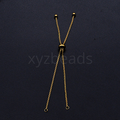 Adjustable 201 Stainless Steel Slider Bracelets Making LS-STAS-S105-JN646-2-1