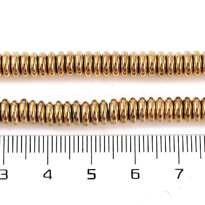 Electroplated Synthetic Non-magnetic Hematite Beads Strands G-H027-D01-02-1