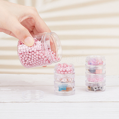 Plastic Refillable Cream Jar MRMJ-WH0062-64A-1