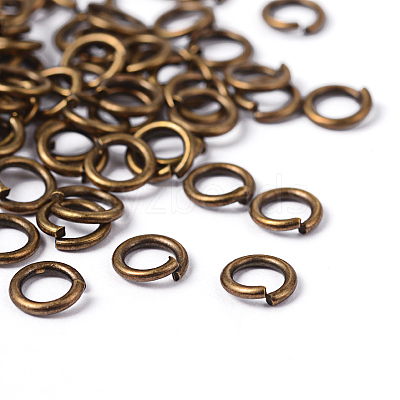 90pcs Antique Bronze Brass Open Jump Rings X-JRC6MM-AB-1