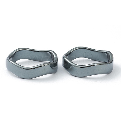 Non-magnetic Synthetic Hematite Finger Rings RJEW-J072-03G-1
