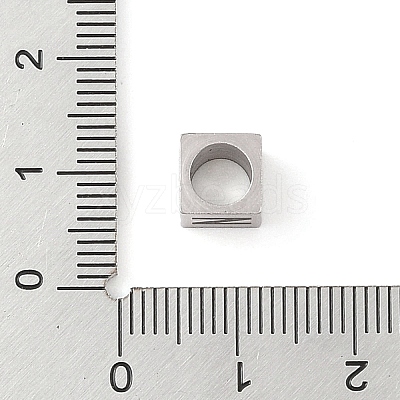 Tarnish Resistant 201 Stainless Steel European Beads STAS-M058-01N-P-1