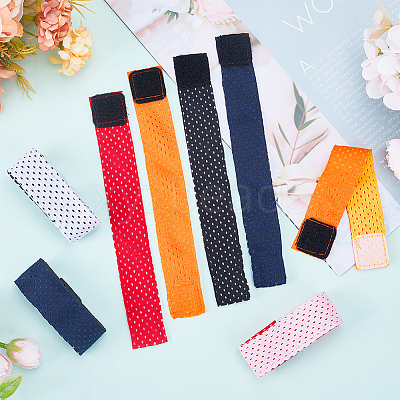 8Pcs 4 Colors Cloth Jersey Sleeve Bands AJEW-CP0005-97-1