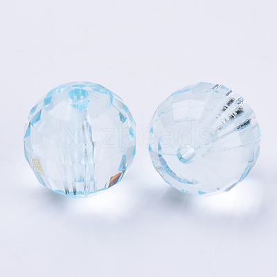 Transparent Acrylic Beads TACR-Q254-10mm-V38-1