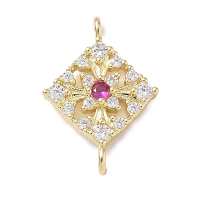 Brass Rhinestone Pendants RB-CBAA948-02G-1