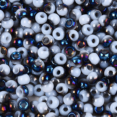 6/0 Half Plated Glass Beads SEED-N008-04D-1