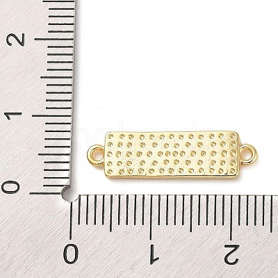 Beach Theme Rack Plating Brass Rectangle Connector Charms KK-P261-08D-G01-1