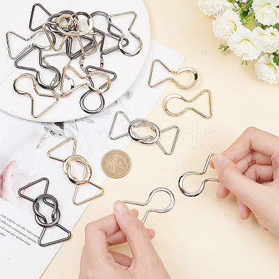 12Pcs 3 Colors Alloy Belt Buckles FIND-OC0002-91B-1