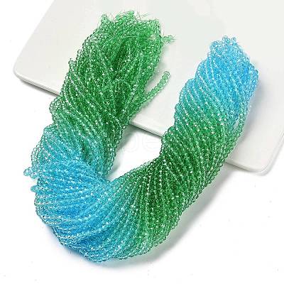 Transparent Painted Glass Beads Strands DGLA-A034-T3mm-A17-1