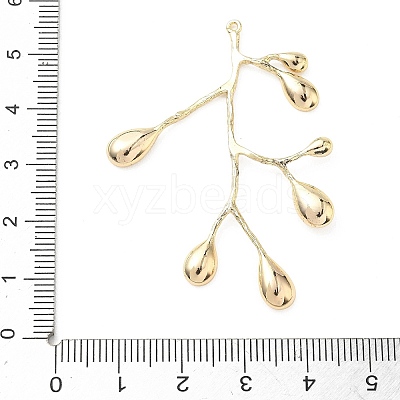 Brass Pendant Cabochon Settings for Enamel KK-G601-03G-1